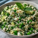 spring pea mint couscous salad