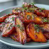 Honey Glazed Roasted Carrots Thyme