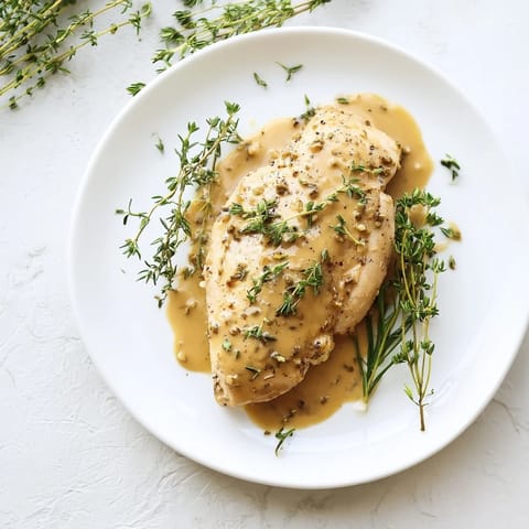 Honey Dijon Chicken Skillet served alongside roasted vegetables for a vibrant, easy weeknight dinner plate.