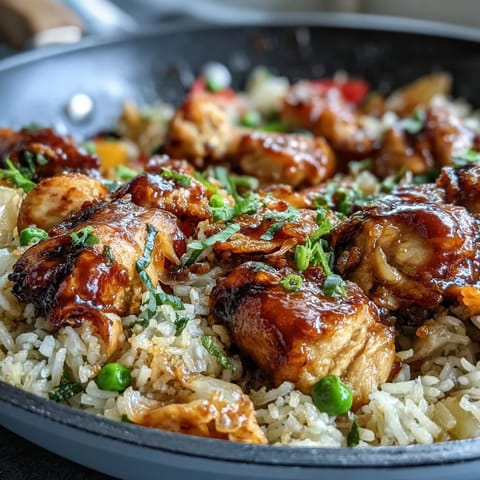 One-Pan Honey BBQ Chicken Rice