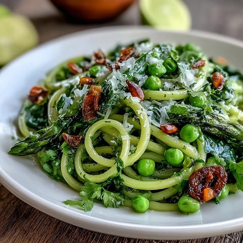Fresh shaved asparagus and pea salad with lemon dressing, vibrant spring greens and Parmesan for a light, refreshing dish.