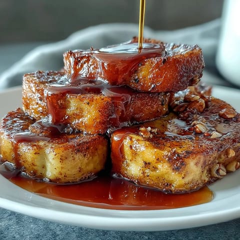 Warm candied yams with brown sugar syrup, cinnamon, and nutmeg baked until tender and glossy.