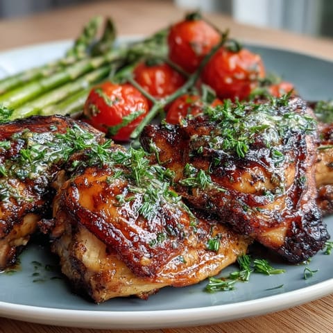 Healthy Easy Sheet Pan Chicken with Spring Veggies sizzling with juicy chicken and crisp seasonal vegetables, drizzled with a bright lemon-herb marinade. A colorful, nourishing dinner ready in just 45 minutes.  