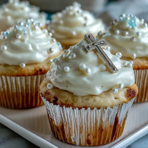 Mini First Communion Cupcakes