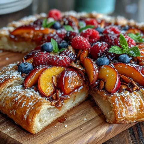 1. A rustic, golden galette bursting with ripe summer stone fruits layered over luscious almond frangipane, all wrapped in flaky, buttery pastry.  