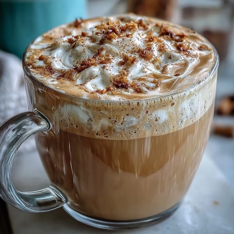 Creamy dandelion tea latte with oat milk and vanilla, frothed to perfection for a cozy caffeine-free treat.
