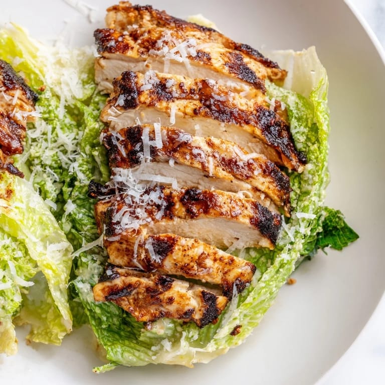 Overhead view of a Caesar Chicken Sandwich with melted Parmesan and fresh tomato slices, perfect for a quick lunch idea.  