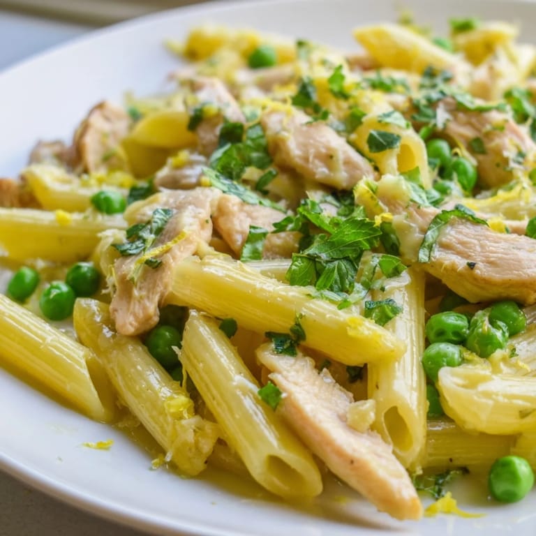 Spring-inspired Pea & Mint Chicken Pasta shines in this easy skillet meal, perfect for a quick, flavorful weeknight dinner.  
