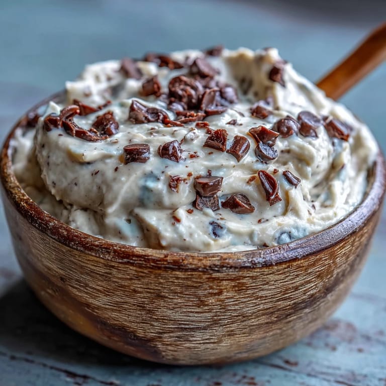 Delicious no-bake chickpea cookie dough dip, loaded with fiber and irresistible cookie dough flavor.