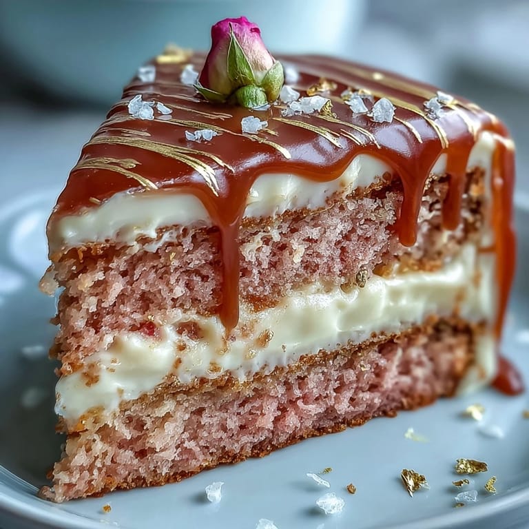 Soft pink velvet cake with rosé wine, ready for celebration.