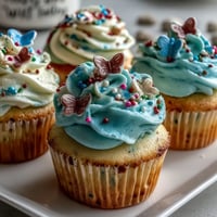 Spring Cupcakes with Pastel Butterfly Buttercream feature soft vanilla bases topped with swirled pastel buttercream and delicate edible butterflies.